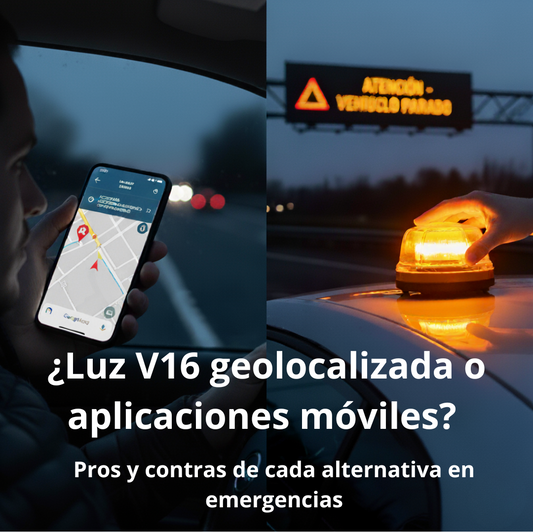 ¿Luz V16 geolocalizada o aplicaciones móviles? Pros y contras de cada alternativa en emergencias